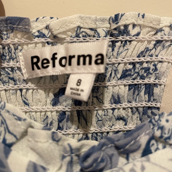 Reformation Nikita Dress Pompadour Size 8 NWOT - Picture 6 of 8